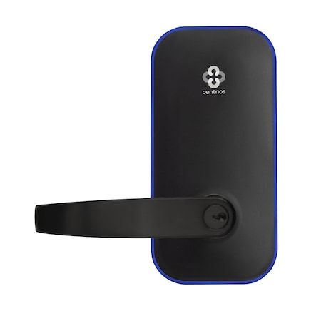 Centrios Grade 1 Smart Bluetooth Cylindrical Lock, Pacific Beach, Conventional Cylinder, Black Suede CEB100-PB-BSP-1803-54L